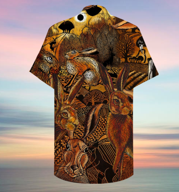 Spooky Hares On The Fields Hawaiian Shirt Jisubin Apparel