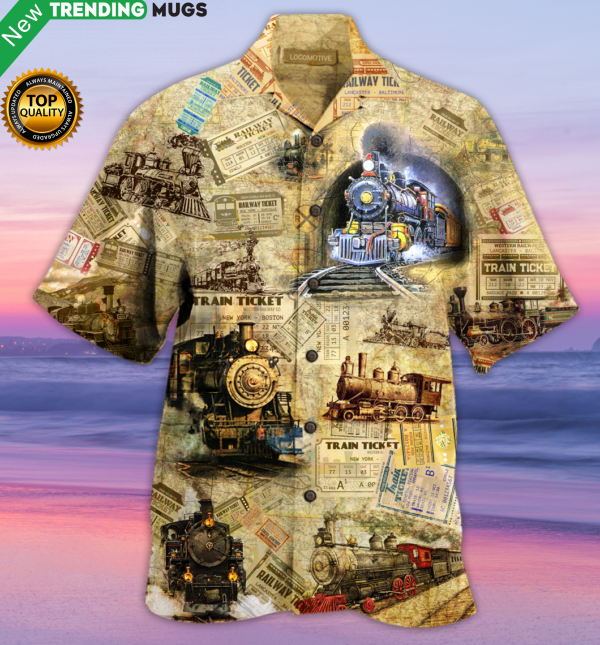 Amazing Train Locomotive Hawaiian Shirt Jisubin Apparel