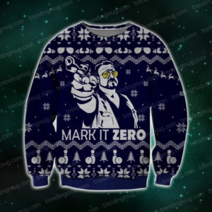 Mark It Zero Knitting Pattern 3D Print Ugly Christmas Sweater Jisubin Apparel