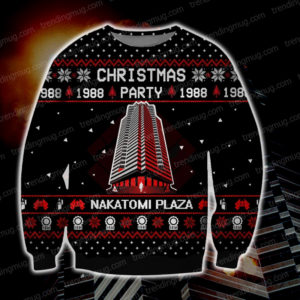 Nakatomi Plaza Knitting Pattern 3D Print Ugly Christmas Sweater Jisubin Apparel