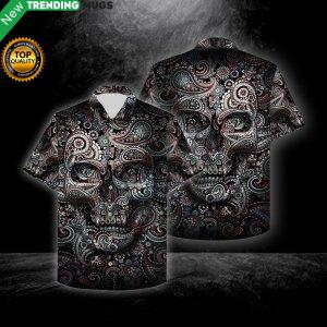 Illusion Skull Hawaiian Shirt Jisubin Apparel