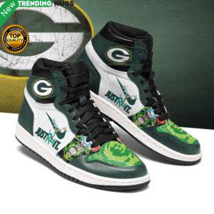 Rick And Morty Green Bay Packers Jordan Sneakers Custom Jordan Shoe Sneaker Shoes & Sneaker