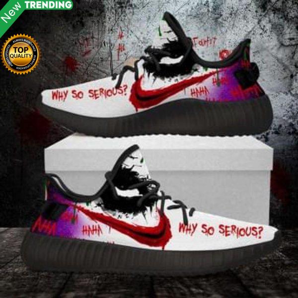 Joker Horror Hahaha Why So Serious Shoes Yeezy Sneaker (Women Size) Shoes & Sneaker