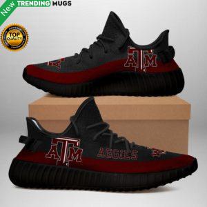 Texas A&M Aggies Unisex Sneaker Football Custom Shoes Texas A&M Aggies Yeezy Shoes & Sneaker