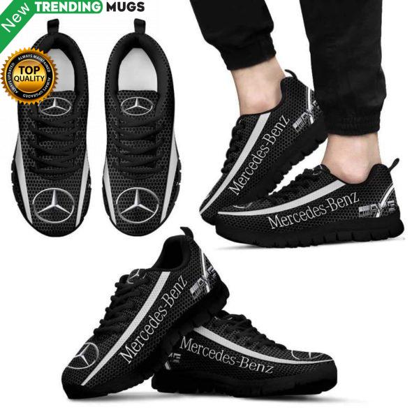 Mercedes Benz Unisex Breathable Sneakers Cars Custom Shoes Mercedes Benz Luxury Sneakers Boost Shoes & Sneaker