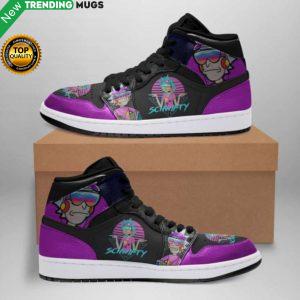 Schwifty Rick And Morty Jordan Sneakers Custom Jordan Shoe Sneaker Shoes & Sneaker