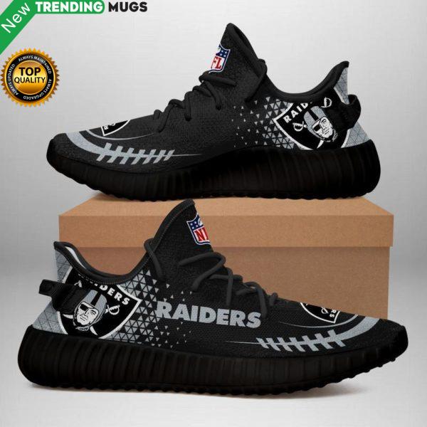 Oakland Raiders 2 Unisex Sneaker Football Custom Shoes Oakland Raiders Yeezy Boost Shoes & Sneaker