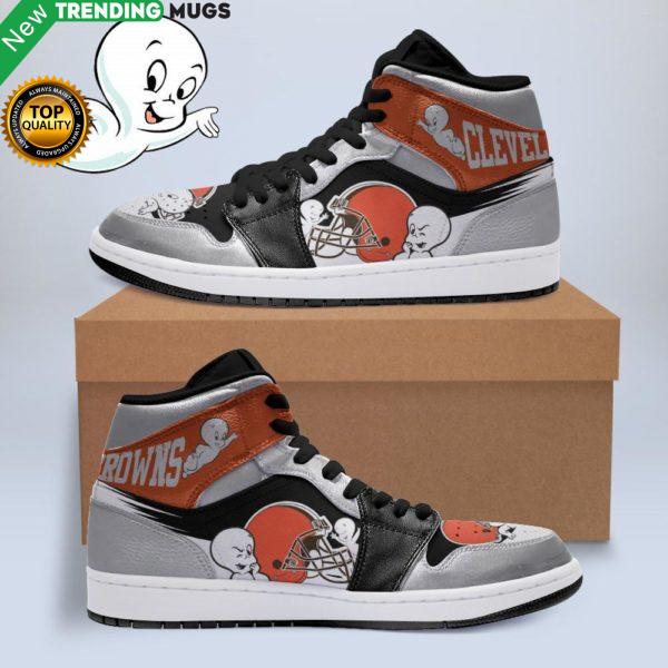 Boo Ghost Cleveland Browns Nfl Jordan Sneakers Shoes & Sneaker