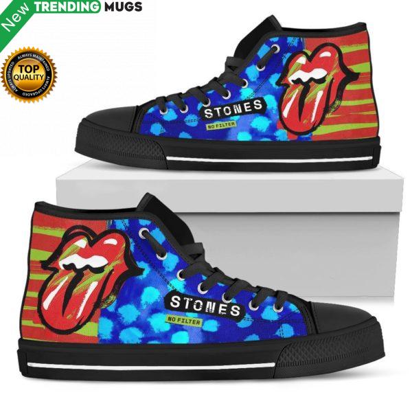 Rolling Stone No Filter Sneakers High Top Shoes Fan Gift Idea Shoes & Sneaker