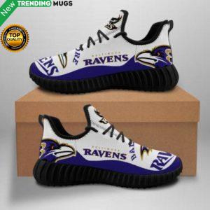 Baltimore Ravens Unisex Sneakers New Sneakers Custom Shoes Football Yeezy Boost Shoes & Sneaker