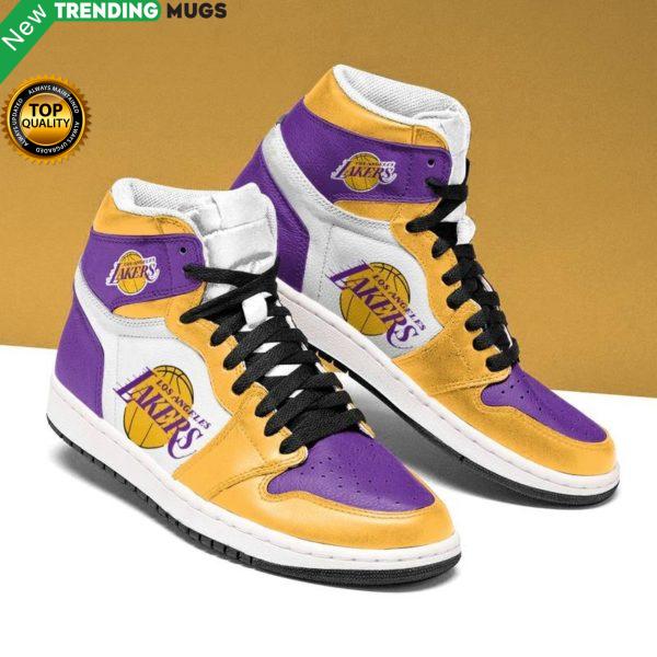 Los Angeles Lakers Men Jordan Shoes Unique Basketball Custom Sneakers Shoes & Sneaker