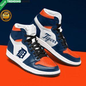 Detroit Tigers Mlb Men Jordan Shoes Unique Detroit Tigers Custom Sneakers Shoes & Sneaker