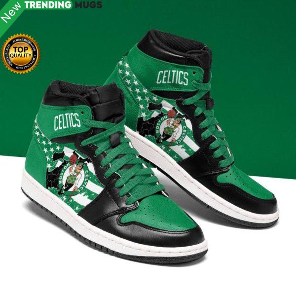 Boston Celtics Men Jordan Shoes Unique Basketball Custom Sneakers Shoes & Sneaker