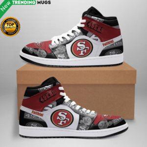 San Francisco 49Ers Men Jordan Shoes Unique Football Custom Sneakers Shoes & Sneaker