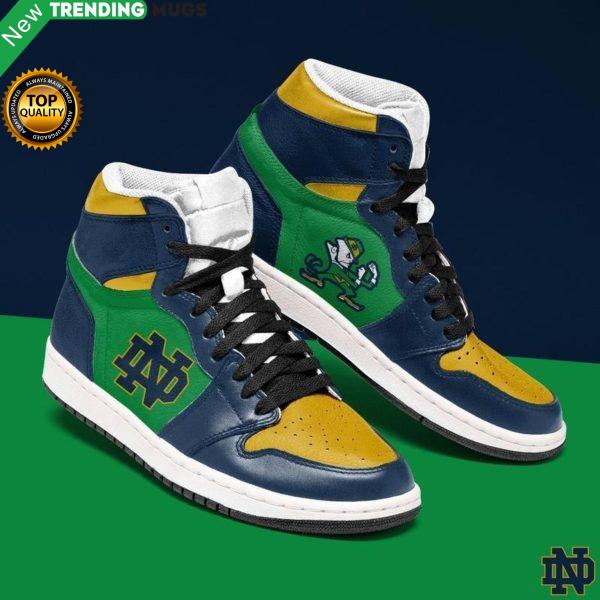 Notre Dame Fighting Irish Ncaa Men Jordan Shoes Unique Notre Dame Fighting Irish Football Custom Sneakers Shoes & Sneaker