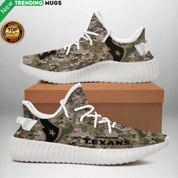 Houston Texans U.S. Military Camouflage Unisex Sneaker Football Custom Shoes Houston Texans Yeezy Boost Shoes & Sneaker