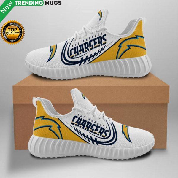 Los Angeles Chargers Unisex Sneakers New Sneakers Football Custom Shoes Los Angeles Chargers Yeezy Boost Shoes & Sneaker