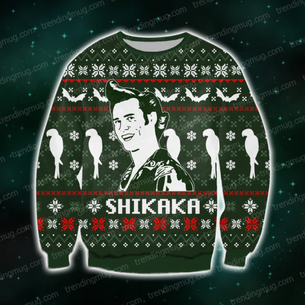 Shikaka Knitting Pattern 3D Print Ugly Sweater Jisubin Apparel