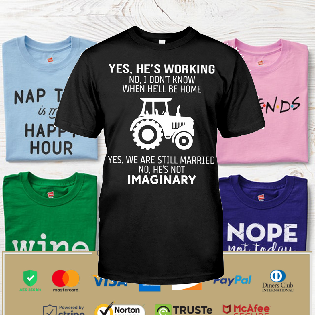 Yes He's Working He's Not Imaginary Shirt, Hoodie Apparel