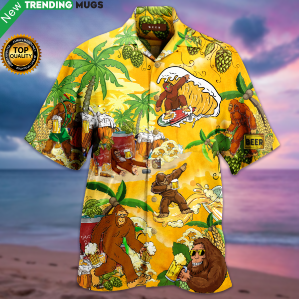 Bigfoot Summer Beer Hawaiian Shirt Jisubin Apparel