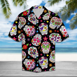 Skull Flower Hawaiian Shirt Jisubin Apparel