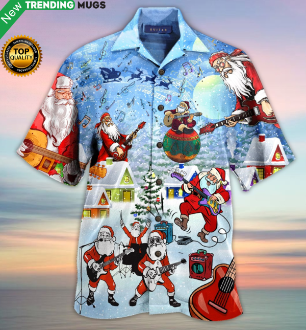I Rock Jingle Bells Hawaiian Shirt Jisubin Apparel