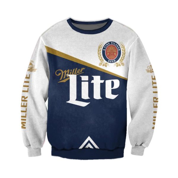 Miller Lite 3D All Over Printed Shirt Jisubin Apparel