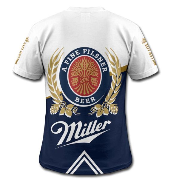 Miller Lite 3D All Over Printed Shirt Jisubin Apparel