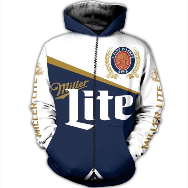 Miller Lite 3D All Over Printed Shirt Jisubin Apparel