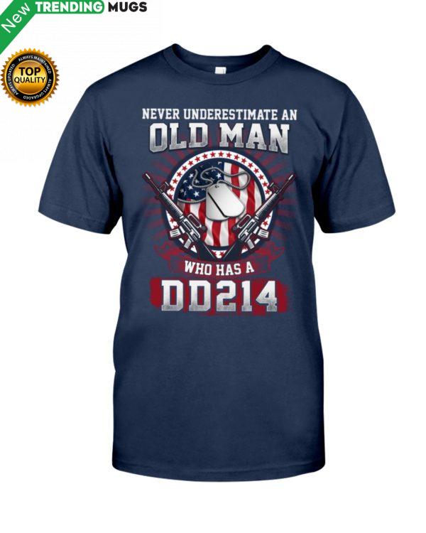 Old Man With DD 214 Shirt, Hoodie Apparel