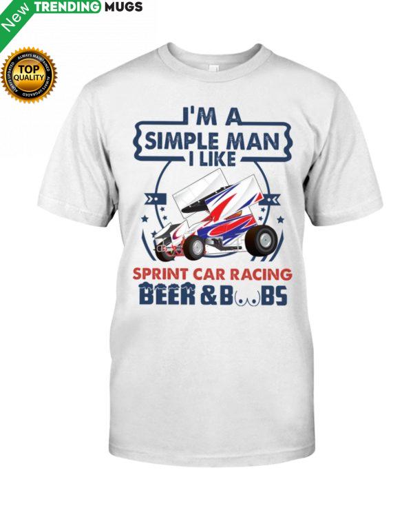 I'm A Simple Man Sprint Car Racing Hooded Sweatshirt Apparel