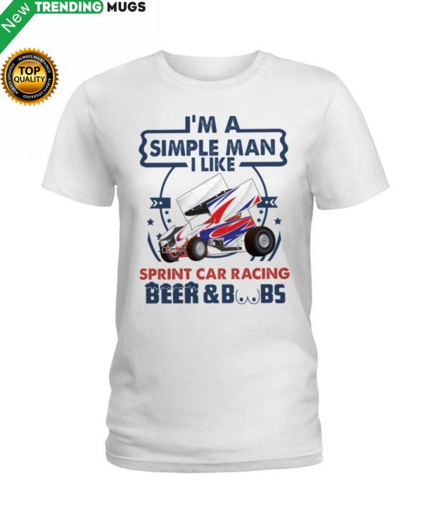 I'm A Simple Man Sprint Car Racing Hooded Sweatshirt Apparel