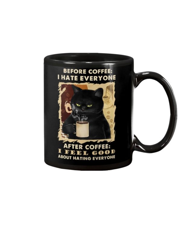 Before Drink Coffee I Hate People Cat Mug Apparel