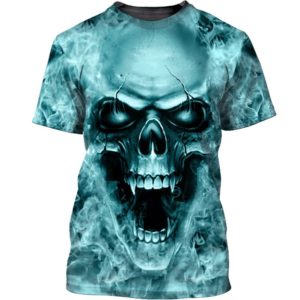 Skull Art 3D All Over Printed Shirt Jisubin Apparel