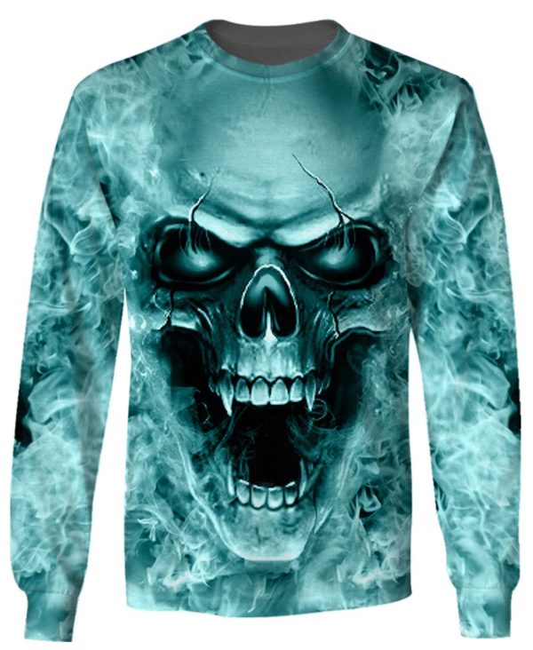 Skull Art 3D All Over Printed Shirt Jisubin Apparel