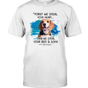 Beagle First steal your hear Classic T Shirt, Hooded Sweatshirt Apparel