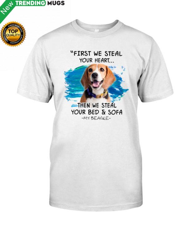 Beagle First steal your hear Classic T Shirt, Hooded Sweatshirt Apparel