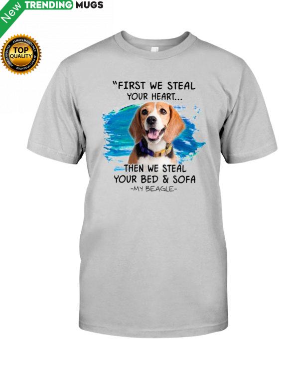 Beagle First steal your hear Classic T Shirt, Hooded Sweatshirt Apparel