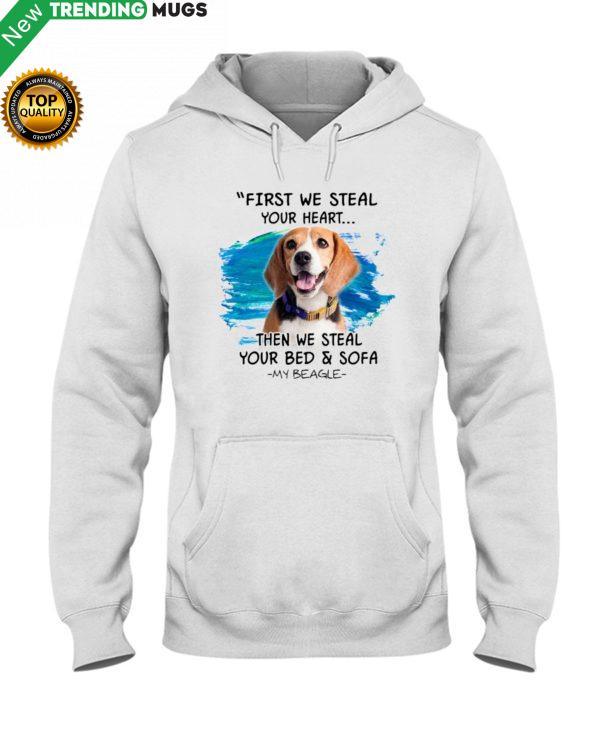 Beagle First steal your hear Classic T Shirt, Hooded Sweatshirt Apparel