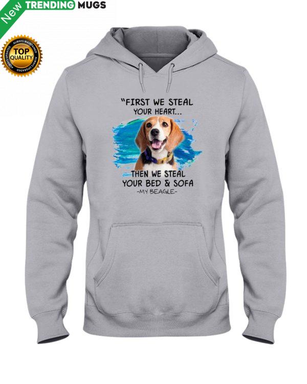 Beagle First steal your hear Classic T Shirt, Hooded Sweatshirt Apparel