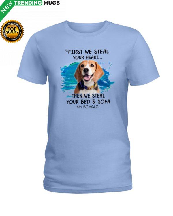 Beagle First steal your hear Classic T Shirt, Hooded Sweatshirt Apparel