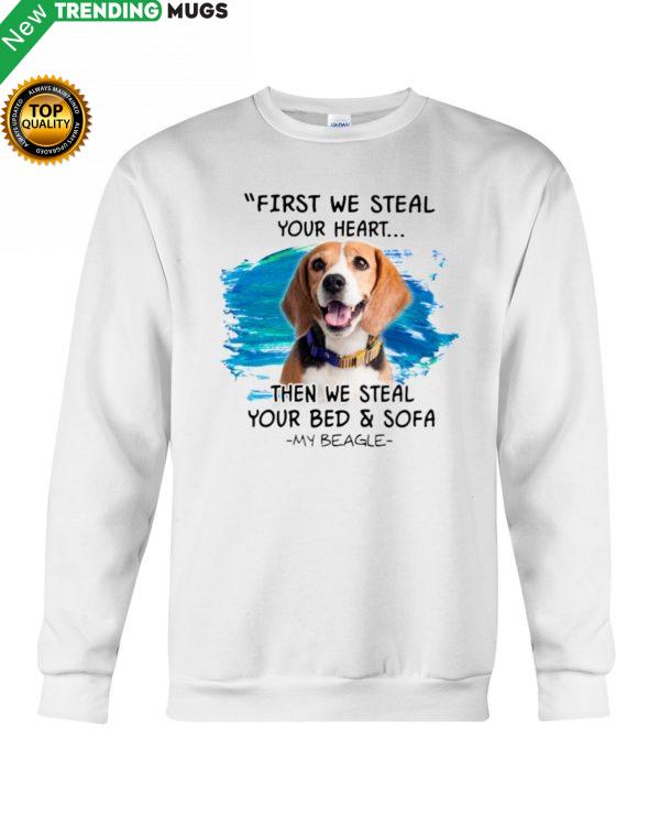 Beagle First steal your hear Classic T Shirt, Hooded Sweatshirt Apparel