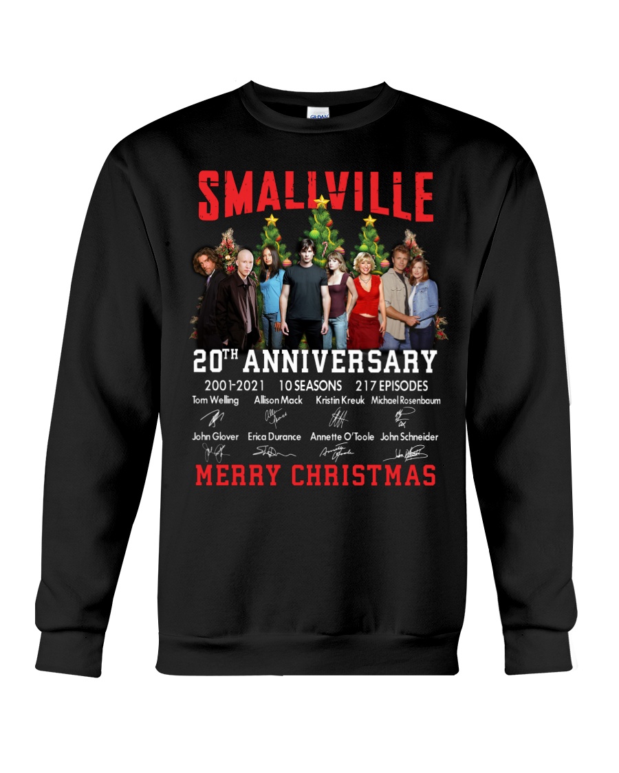 Smaliville 20Th Anniversary Merry Christmas Shirt Jisubin Apparel Smaliville 20Th Anniversary Merry Christmas Shirt Jisubin Apparel