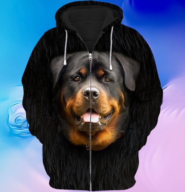 Rottweiler Dog 3D Hoodie, Zip Hoodie Jisubin Apparel