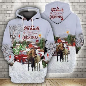All Hearts Come Home For Christmas 3D Hoodie Jisubin Apparel