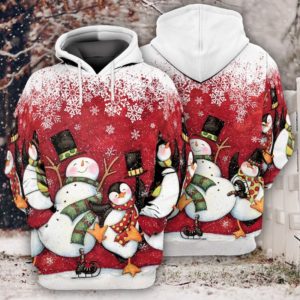 3D Full Print Penguins Snow Dance Hoodie Jisubin Apparel
