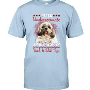 Shih Tzu Old Woman Shirt, Hoodie Apparel