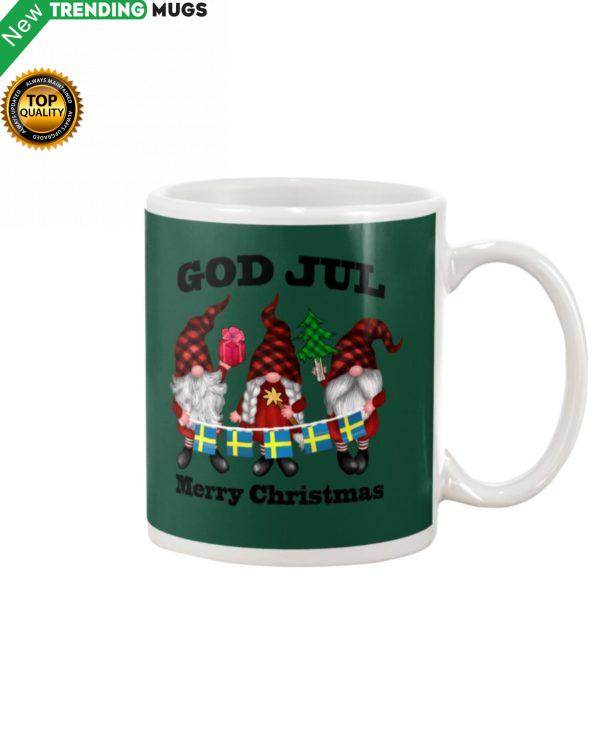 GOD JUL MERRY CHRISTMAS FLAGS SWEDEN TOMTAR Mug Apparel