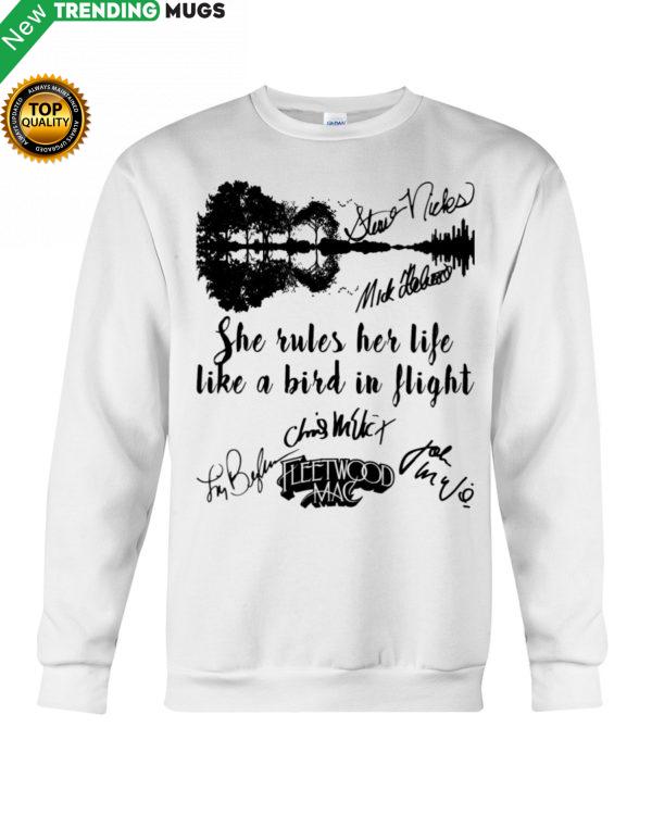 She Rules Her Life Like A Bird In Flight Shirt, Hoodie Apparel