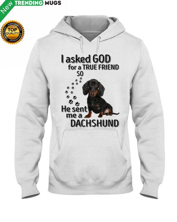 I Asked God For A True Friend So He Sent Me A Dachshund Shirt, Hoodie Apparel